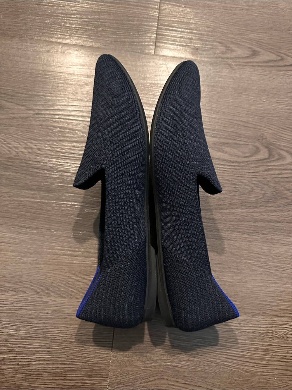 Rothy's Navy Knit Slip-On Loafers - Picture 4 of 5